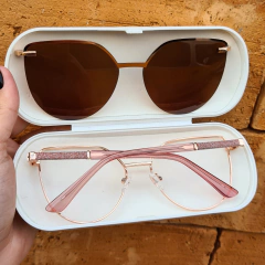 ZR6031 - OCULOS CLIP-ON FRANCIS DOURADO na internet