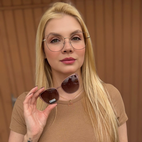 C3812 - ÓCULOS CLIP-ON FUSION ROSE - comprar online