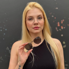 65117 - OCULOS CLIP-ON CHARLOTTE AZUL BEBE - comprar online