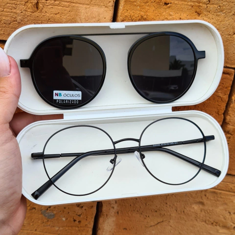 S8006 - OCULOS CLIP-ON CRIS PRETO - comprar online