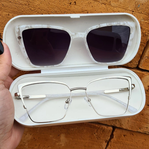 NT8083 - OCULOS CLIP-ON ÉRIKA PRATA - comprar online