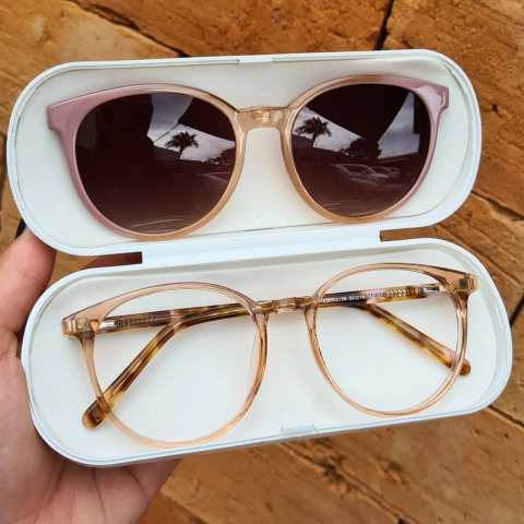 C0158 - OCULOS CLIP-ON IRIS CARAMELO - comprar online