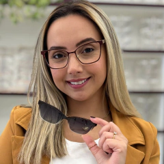 S8045 - OCULOS CLIP-ON FLORA BORDÔ - comprar online