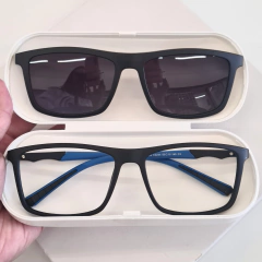 C0244 - OCULOS CLIP-ON ALARIC PRETO COM AZUL - comprar online