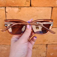 JZ3968 - OCULOS CLIP-ON HANA NUDE TRANSLUCIDO - loja online