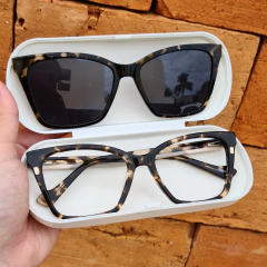 BA1392 - OCULOS CLIP-ON MADRID TARTARUGA - NB Óculos