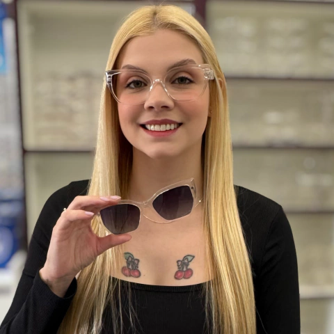 C0262 - OCULOS CLIP-ON DÁLIA TRANSPARENTE - comprar online