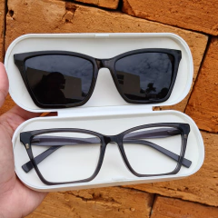 BA1405 - OCULOS CLIP-ON JADE PRETO TRANSLUCIDO - loja online