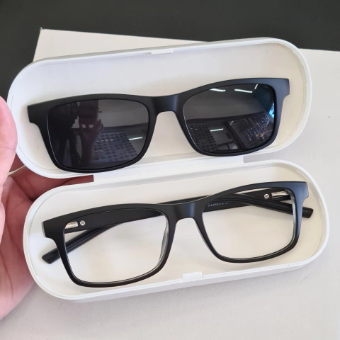 RZ86012 - OCULOS CLIP-ON ALEX PRETO COM VERDE - comprar online