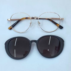 Imagem do C0255 - ÓCULOS CLIP-ON MAIAMI DOURADO