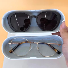 C0255 - ÓCULOS CLIP-ON MAIAMI DOURADO - NB Óculos