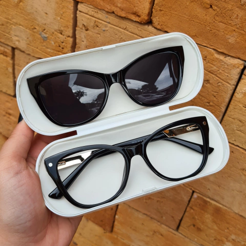 6570 - ÓCULOS CLIP-ON VALENTINA ALL BLACK