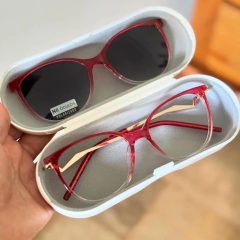 1009 - ÓCULOS CLIP-ON MAVIE VERMELHO - comprar online