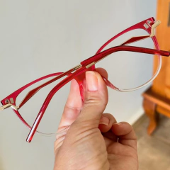 1009 - ÓCULOS CLIP-ON MAVIE VERMELHO na internet