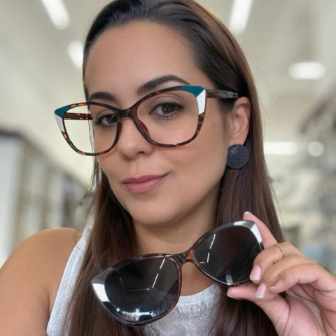 10068 - ÓCULOS CLIP-ON MARGOT ANIMAL PRINT