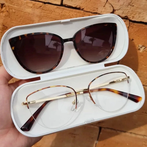 CP058 - ÓCULOS CLIP-ON MAIA ANIMAL PRINT