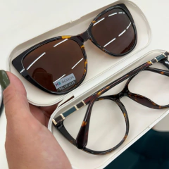 CP0675 - ÓCULOS CLIP-ON MILENY ANIMAL PRINT - NB Óculos