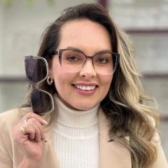 81013 - ÓCULOS CLIP-ON SOPHIA CINZA DEGRADE