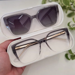 81013 - ÓCULOS CLIP-ON SOPHIA CINZA DEGRADE - comprar online