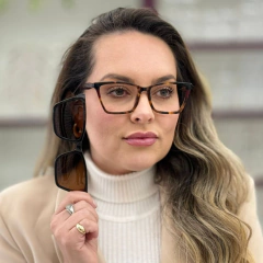 BA1292 - ÓCULOS CLIP-ON LAURA ANIMAL PRINT