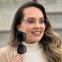 LQ5057 - ÓCULOS CLIP-ON BEATRICE AZUL - comprar online