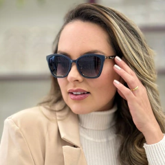 LQ5057 - ÓCULOS CLIP-ON BEATRICE AZUL na internet