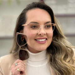 LQ5057 - ÓCULOS CLIP-ON BEATRICE NUDE - comprar online