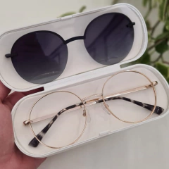 CP0681 - ÓCULOS CLIP-ON MARIAH DOURADO na internet