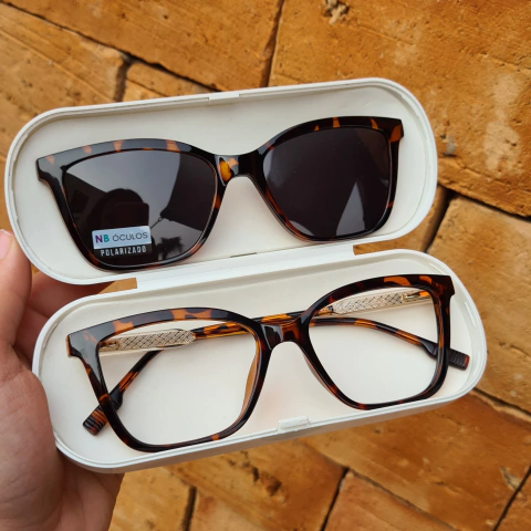 PZ10103 - ÓCULOS CLIP-ON BAHAMAS ANIMAL PRINT