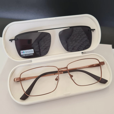 CP0762 - ÓCULOS CLIP-ON ELIO COBRE