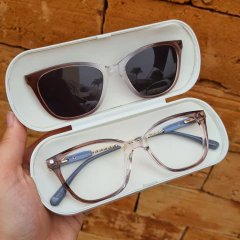 6568 - ÓCULOS CLIP-ON PETIT AZUL/MARROM