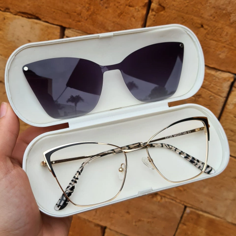 CP0782 - ÓCULOS CLIP-ON ALINE PRETO