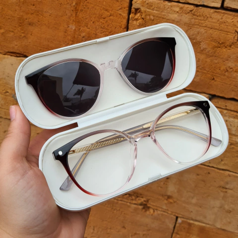 CP0786 - ÓCULOS CLIP-ON GRACE MARSALA DEGRADE