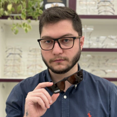 CP0733 - ÓCULOS CLIP-ON CAZU MARROM