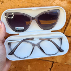 LQ95658 - ÓCULOS CLIP-ON ALAMANDA CINZA - loja online