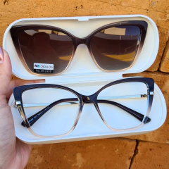 CP95340 - ÓCULOS CLIP-ON HOLAMBRA MARROM DEGRADÊ CARAMELO na internet