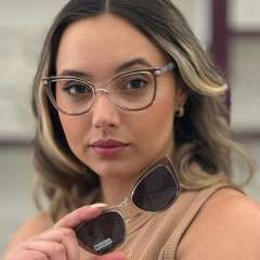 6570 - ÓCULOS CLIP-ON VALENTINA CINZA