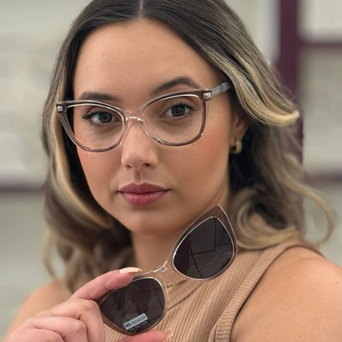 6570 - ÓCULOS CLIP-ON VALENTINA CINZA