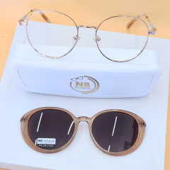 C0255 - ÓCULOS CLIP-ON MAIAMI ROSE TRANSLÚCIDO - loja online