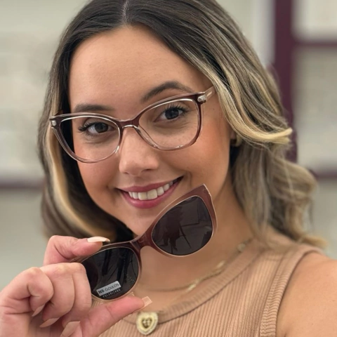 6570 - ÓCULOS CLIP-ON VALENTINA MARROM