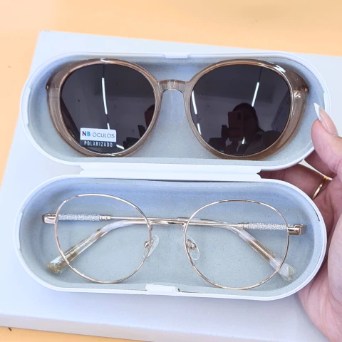 C0255 - ÓCULOS CLIP-ON MAIAMI ROSE TRANSLÚCIDO - comprar online