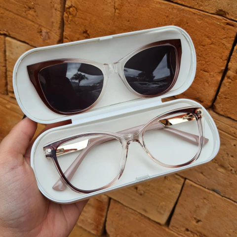 6570 - ÓCULOS CLIP-ON VALENTINA CAPUCCINO