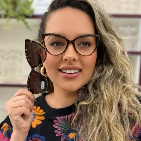 LQ95658 - ÓCULOS CLIP-ON ALAMANDA ANIMAL PRINT - comprar online