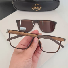 CP0733 - ÓCULOS CLIP-ON CAZU MARROM - NB Óculos