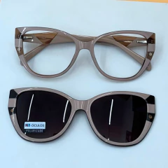 C0230 - ÓCULOS CLIP-ON GARDÊNIA NUDE - loja online