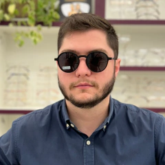 CP0753 - ÓCULOS CLIP-ON ROMEU CINZA CHUMBO na internet