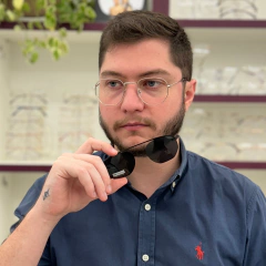 CP0759 - ÓCULOS CLIP-ON HEXAGONAL PRATA - comprar online