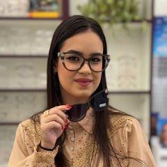 C0230 - ÓCULOS CLIP-ON GARDÊNIA CINZA TRANSLÚCIDO - comprar online