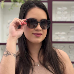 C0254 - ÓCULOS CLIP-ON SIENA DOURADO COM MARROM na internet