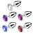 PLUG ANAL (P) DE METAL COM PEDRA